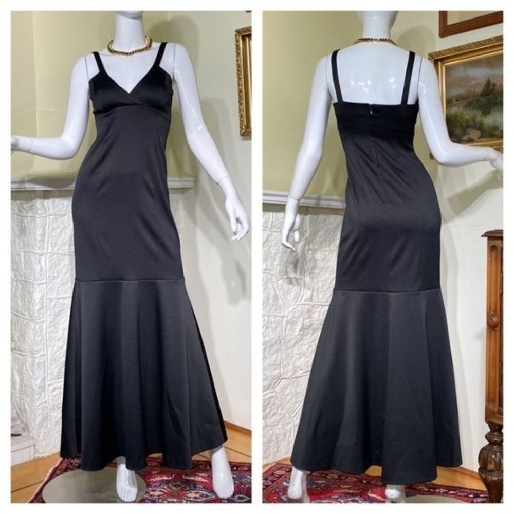 Le Château LBD Glamour Black Evening Maxi Dress